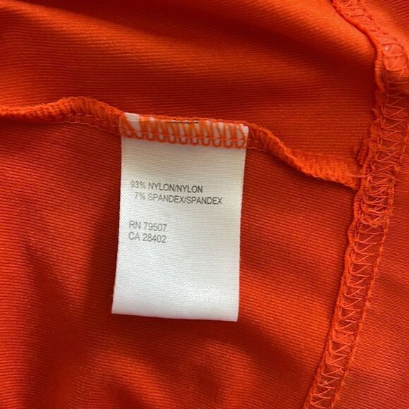 Isda & Co Orange Sleeveless Blouse Size Medium - Picture 5 of 5